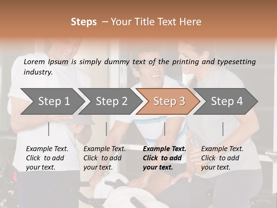Healthy Gym Male PowerPoint Template
