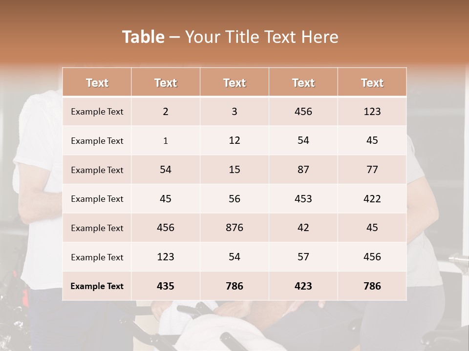 Healthy Gym Male PowerPoint Template