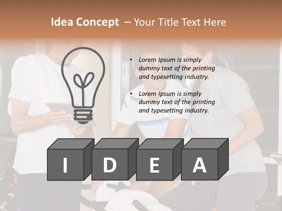 Healthy Gym Male PowerPoint Template