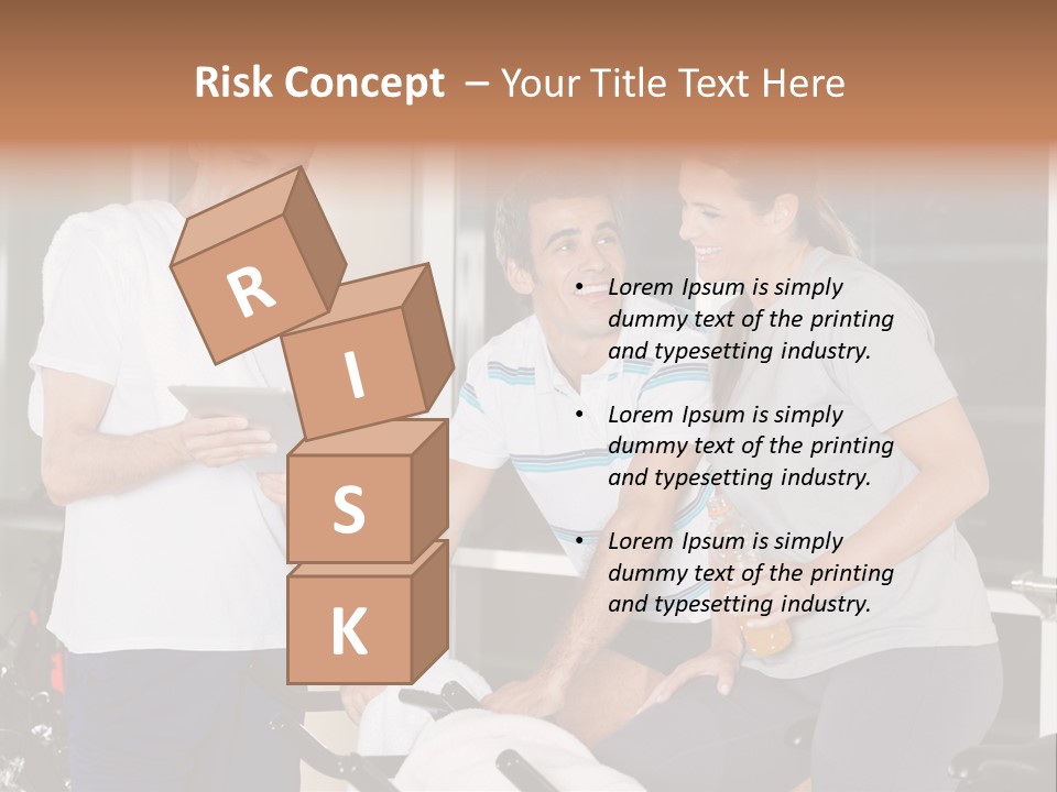 Healthy Gym Male PowerPoint Template