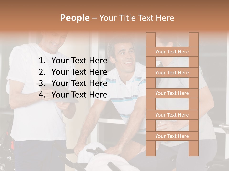 Healthy Gym Male PowerPoint Template