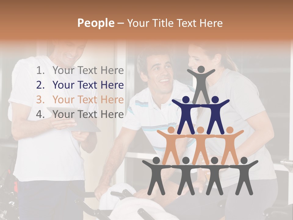 Healthy Gym Male PowerPoint Template