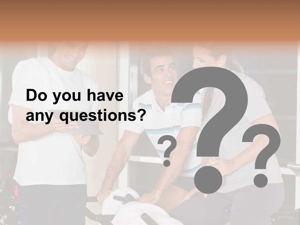 Healthy Gym Male PowerPoint Template