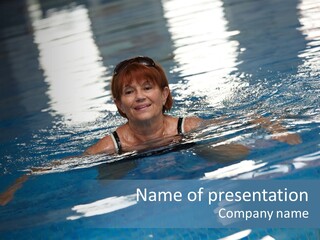 Retired Female Leisure PowerPoint Template