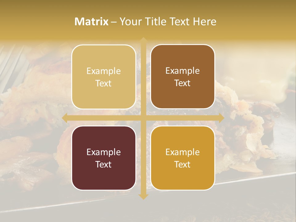 Gourmet Mushroom Potatoes PowerPoint Template