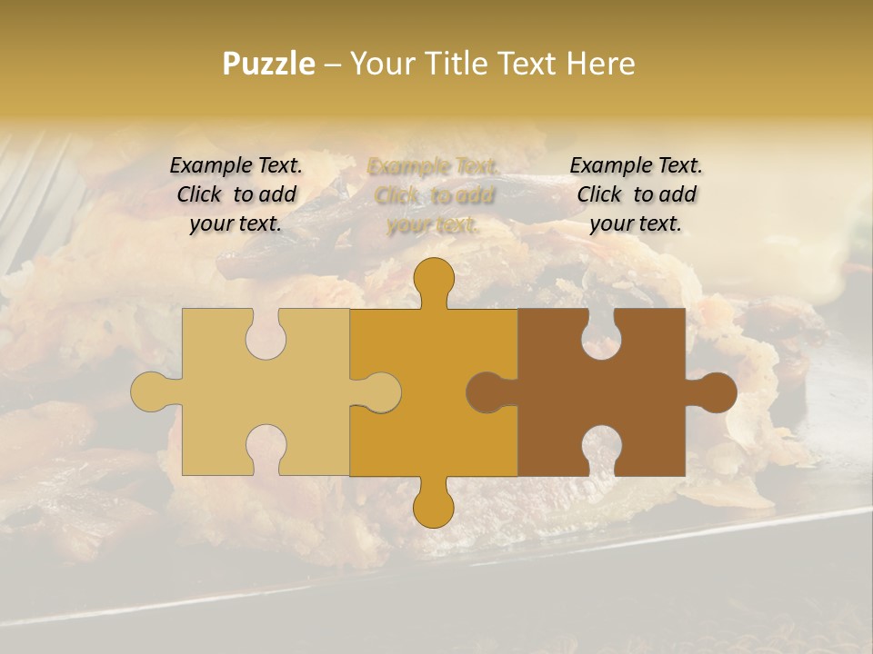 Gourmet Mushroom Potatoes PowerPoint Template