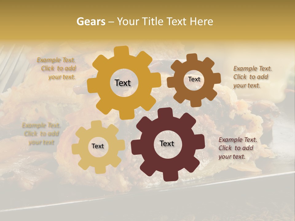 Gourmet Mushroom Potatoes PowerPoint Template