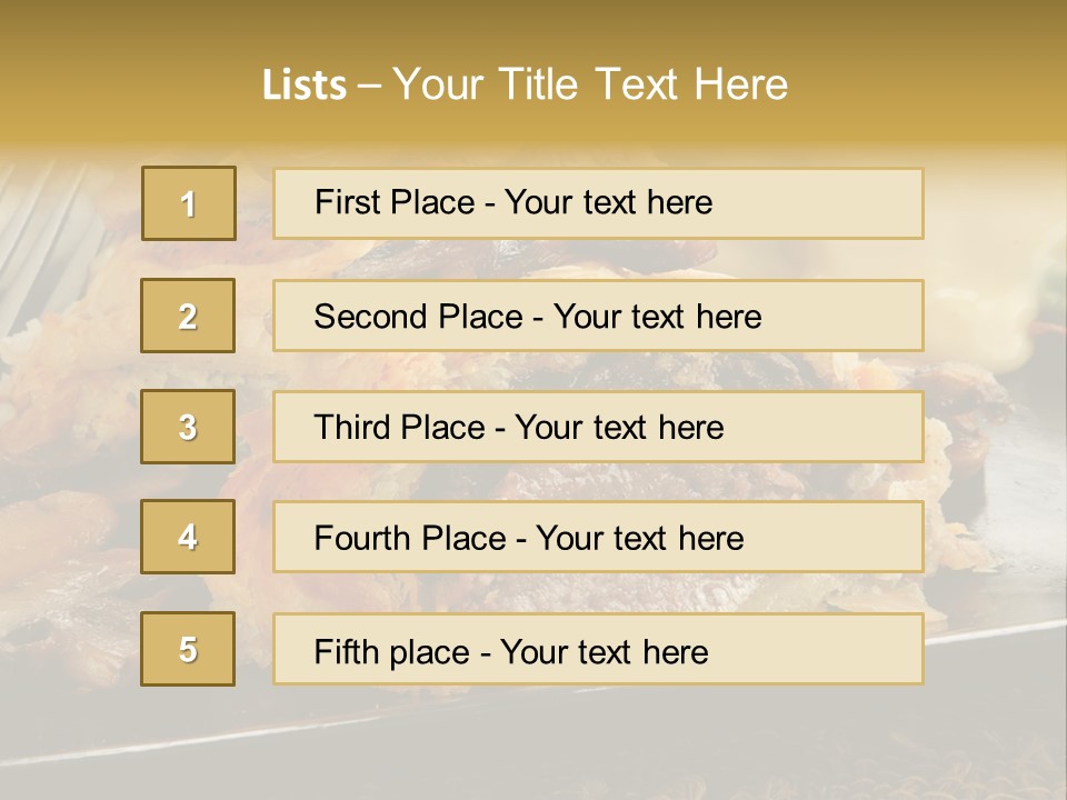 Gourmet Mushroom Potatoes PowerPoint Template