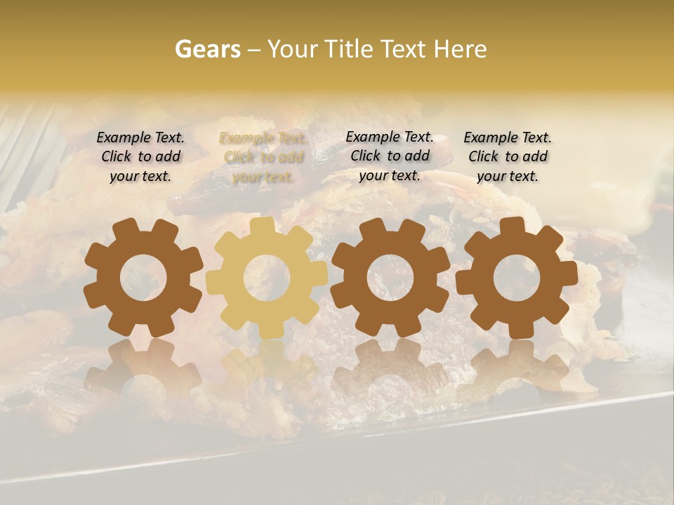 Gourmet Mushroom Potatoes PowerPoint Template