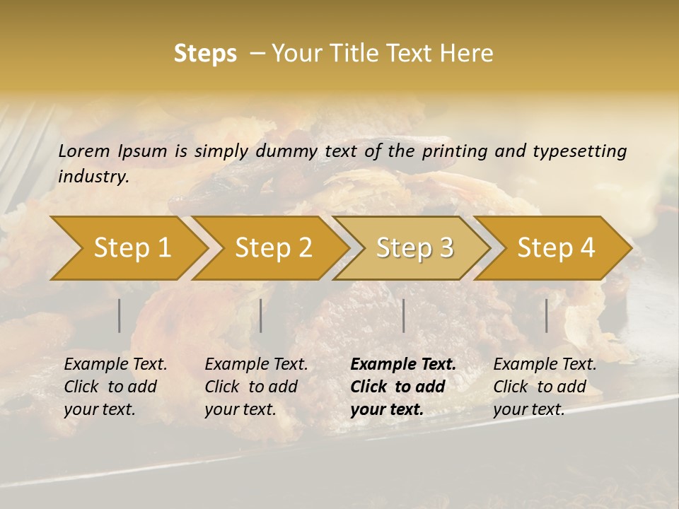 Gourmet Mushroom Potatoes PowerPoint Template