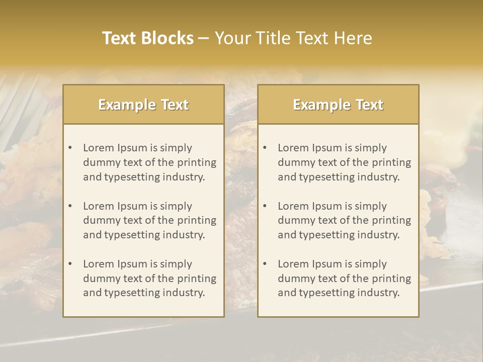 Gourmet Mushroom Potatoes PowerPoint Template