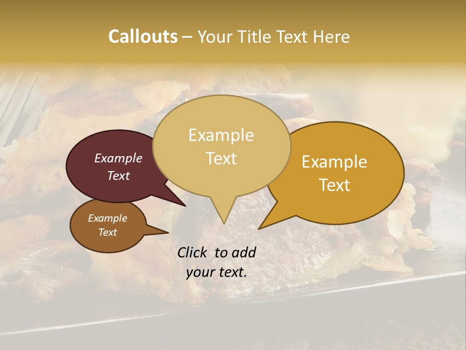 Gourmet Mushroom Potatoes PowerPoint Template