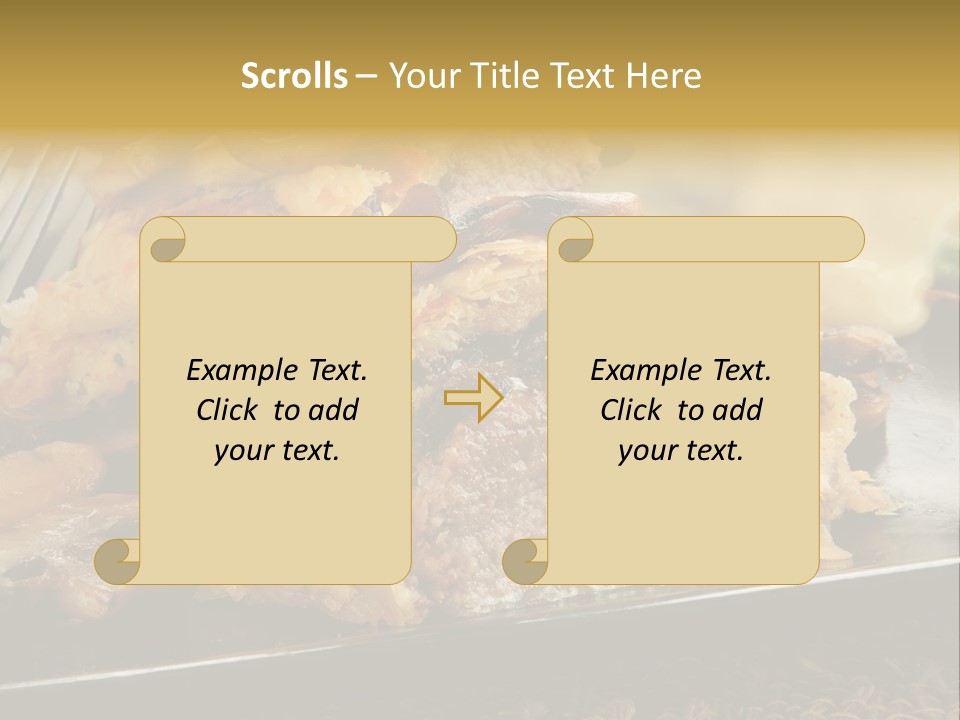 Gourmet Mushroom Potatoes PowerPoint Template
