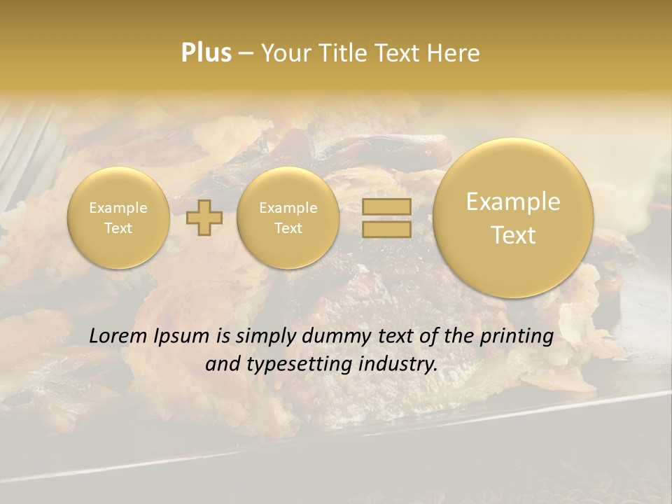 Gourmet Mushroom Potatoes PowerPoint Template