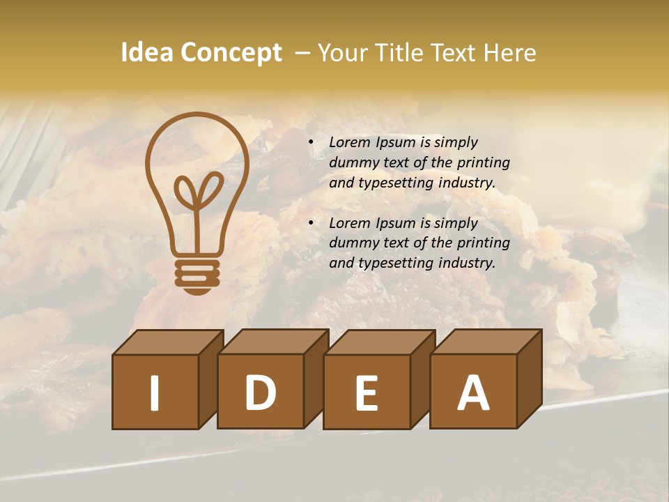 Gourmet Mushroom Potatoes PowerPoint Template