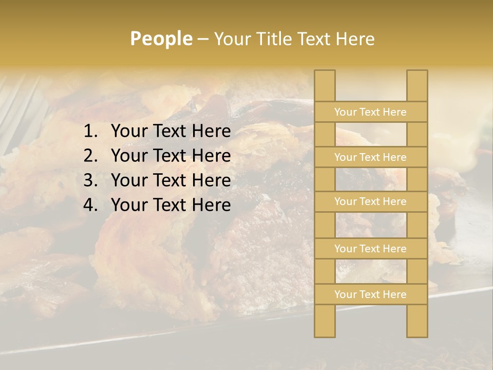 Gourmet Mushroom Potatoes PowerPoint Template