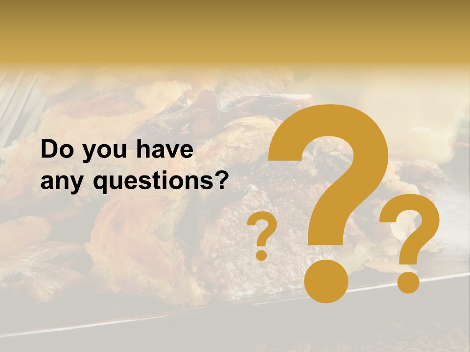 Gourmet Mushroom Potatoes PowerPoint Template