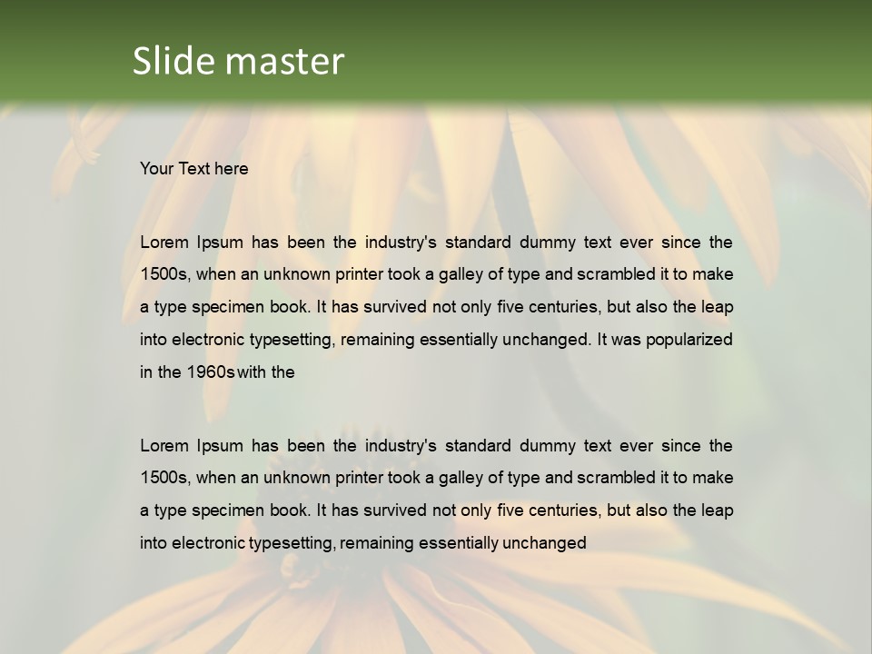 Beauty Spring Background PowerPoint Template