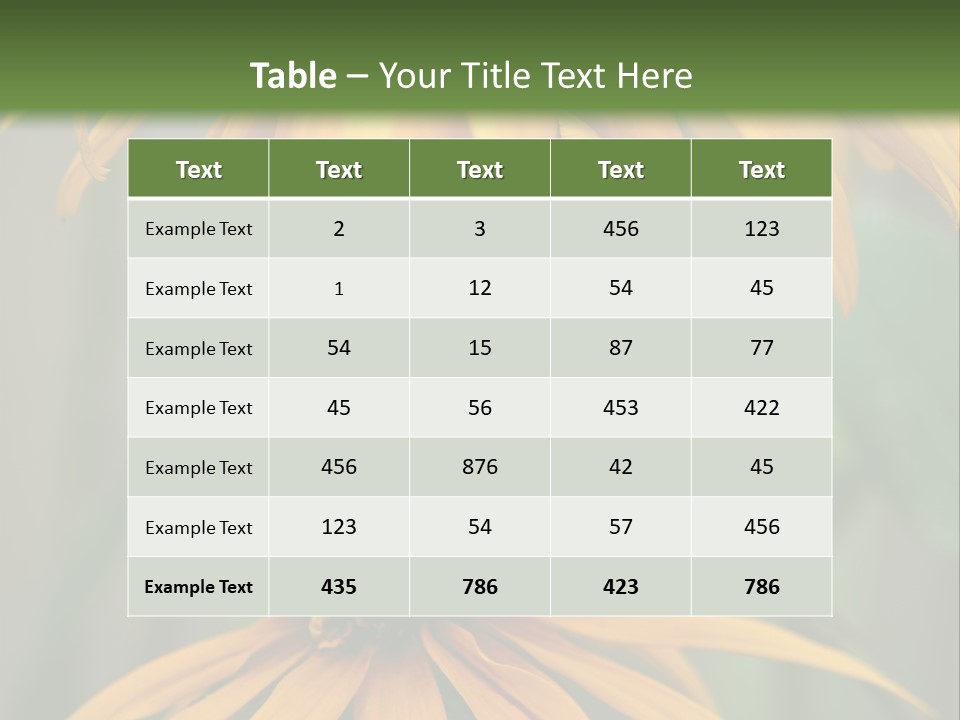 Beauty Spring Background PowerPoint Template