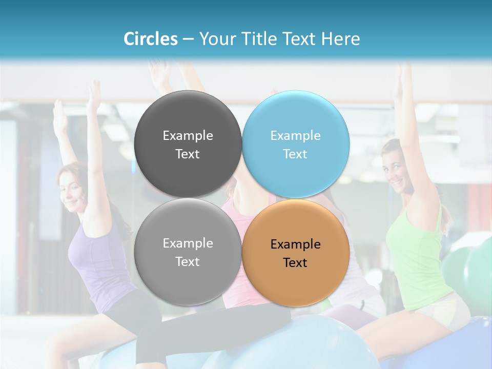 Gymnasium Rhythmic Gymnastic Happiness PowerPoint Template