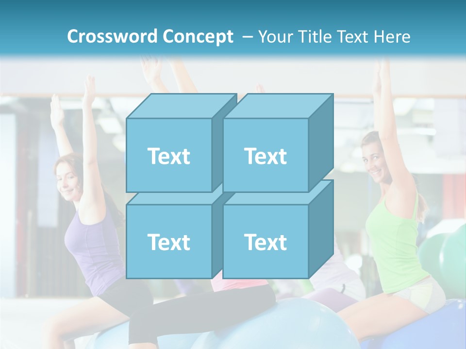 Gymnasium Rhythmic Gymnastic Happiness PowerPoint Template