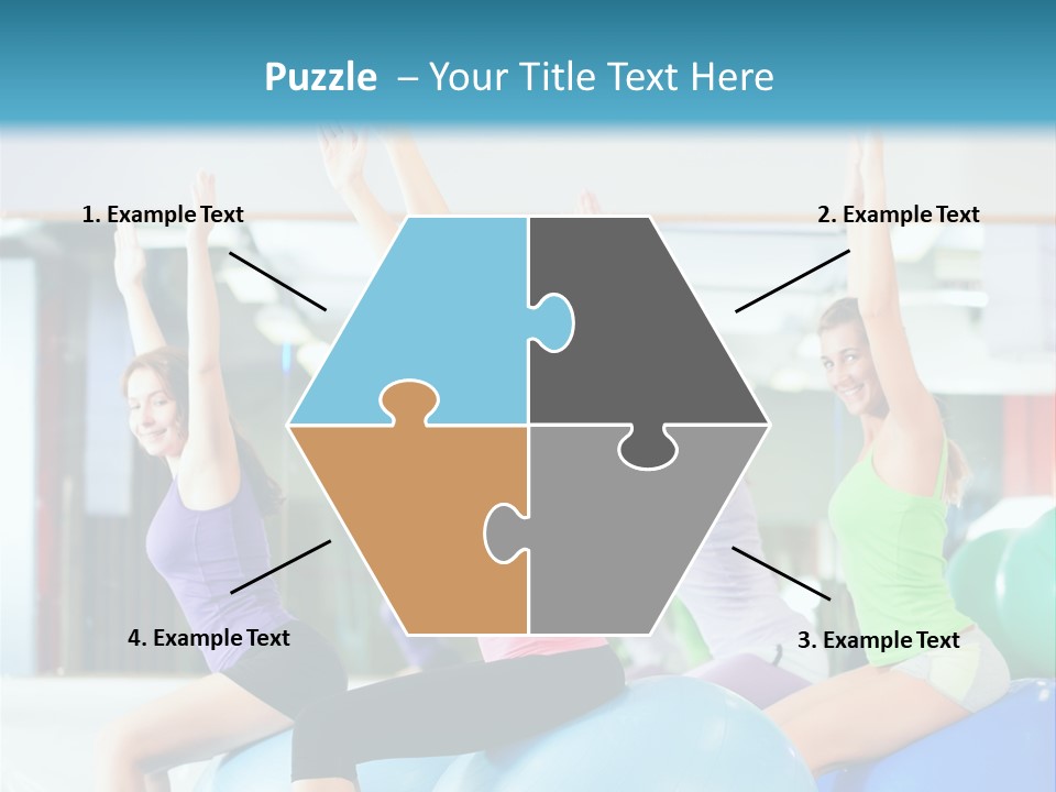 Gymnasium Rhythmic Gymnastic Happiness PowerPoint Template