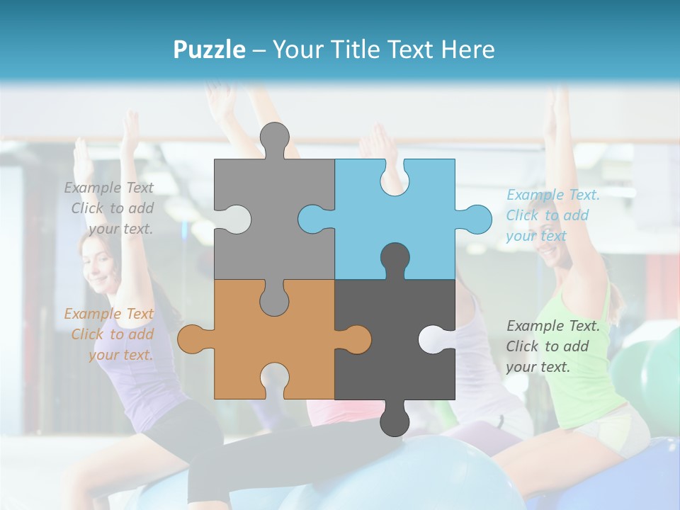 Gymnasium Rhythmic Gymnastic Happiness PowerPoint Template