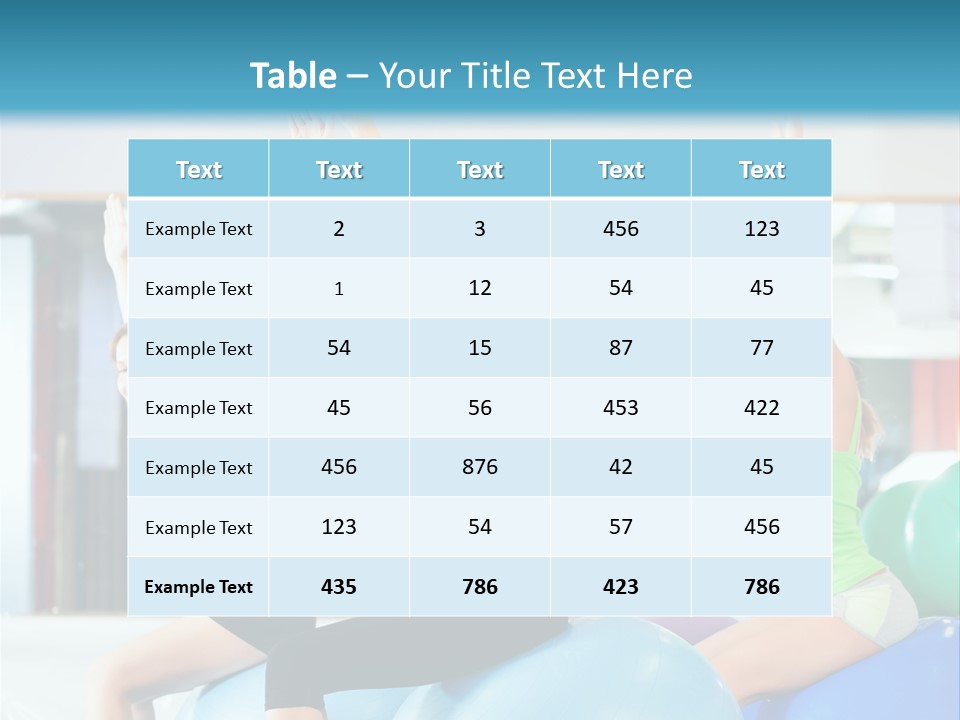 Gymnasium Rhythmic Gymnastic Happiness PowerPoint Template