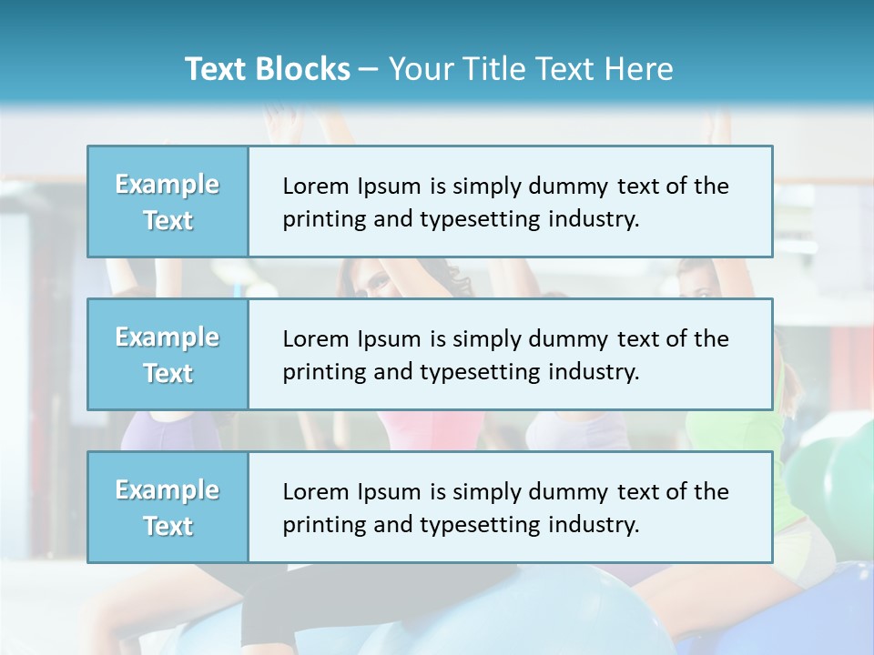 Gymnasium Rhythmic Gymnastic Happiness PowerPoint Template