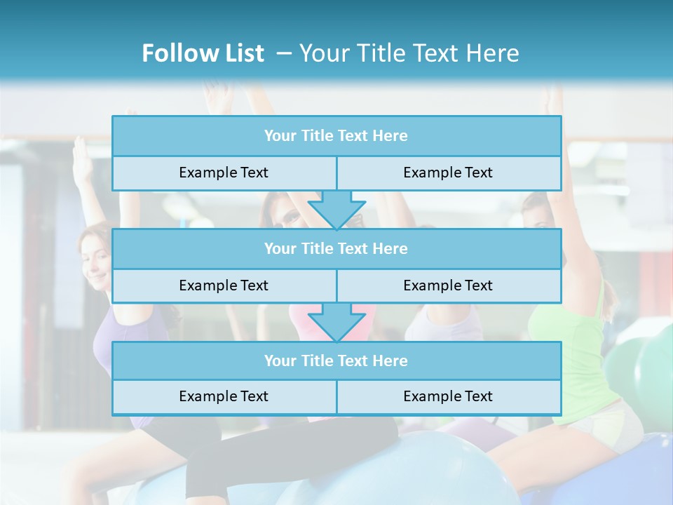 Gymnasium Rhythmic Gymnastic Happiness PowerPoint Template