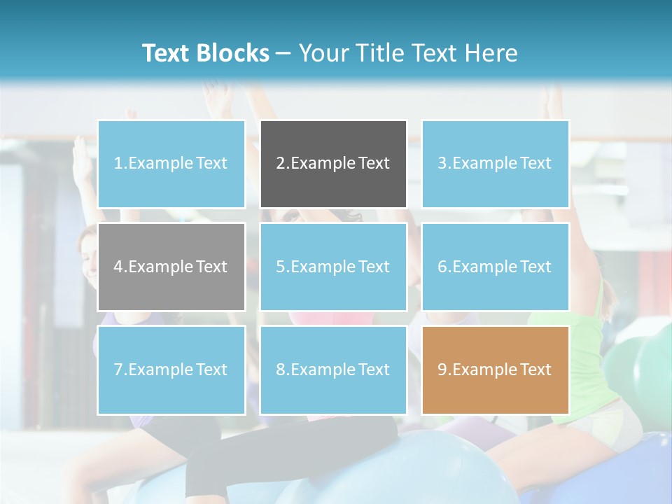 Gymnasium Rhythmic Gymnastic Happiness PowerPoint Template