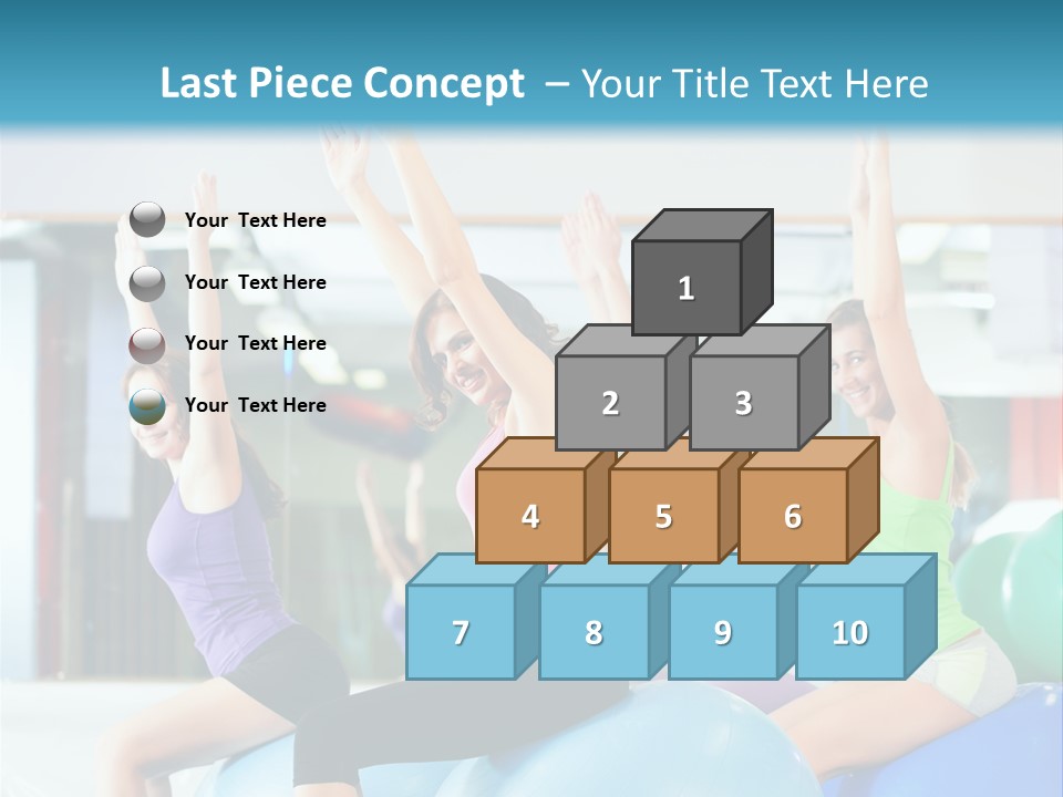 Gymnasium Rhythmic Gymnastic Happiness PowerPoint Template