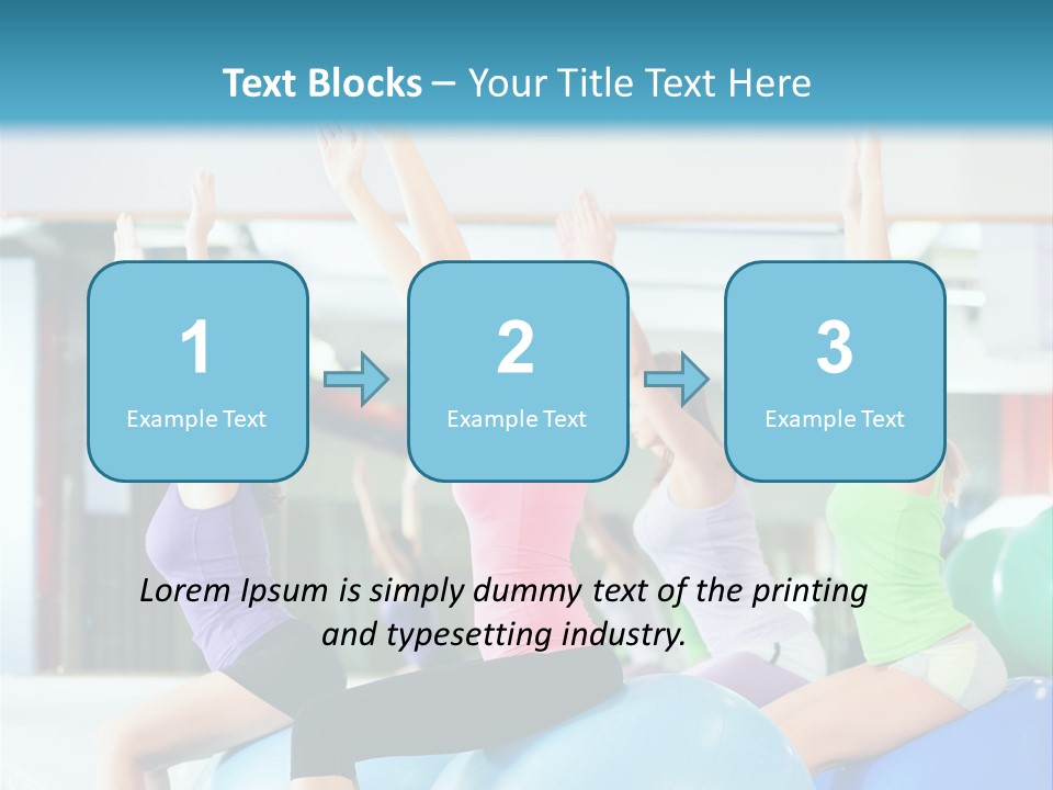 Gymnasium Rhythmic Gymnastic Happiness PowerPoint Template