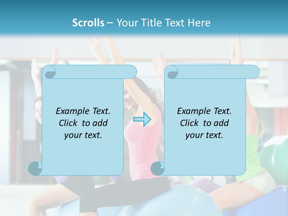 Gymnasium Rhythmic Gymnastic Happiness PowerPoint Template