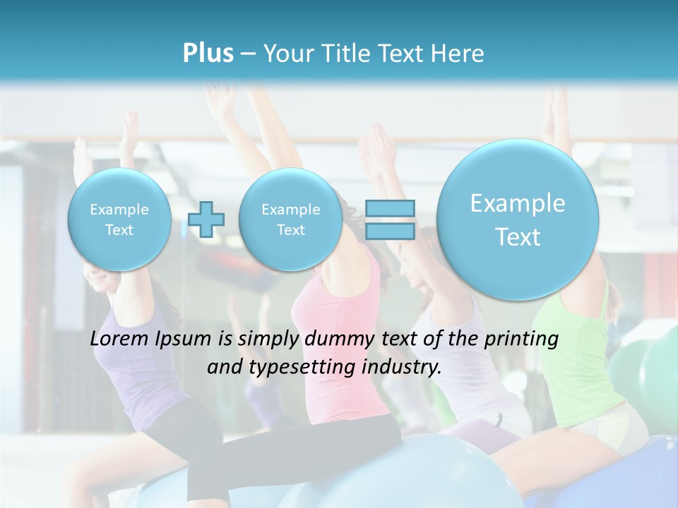 Gymnasium Rhythmic Gymnastic Happiness PowerPoint Template