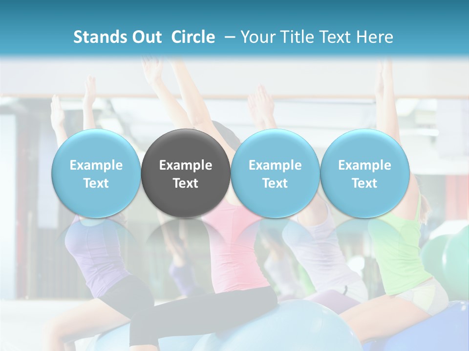 Gymnasium Rhythmic Gymnastic Happiness PowerPoint Template