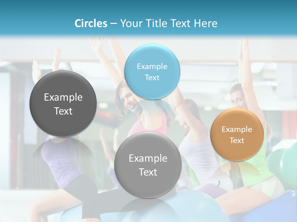 Gymnasium Rhythmic Gymnastic Happiness PowerPoint Template