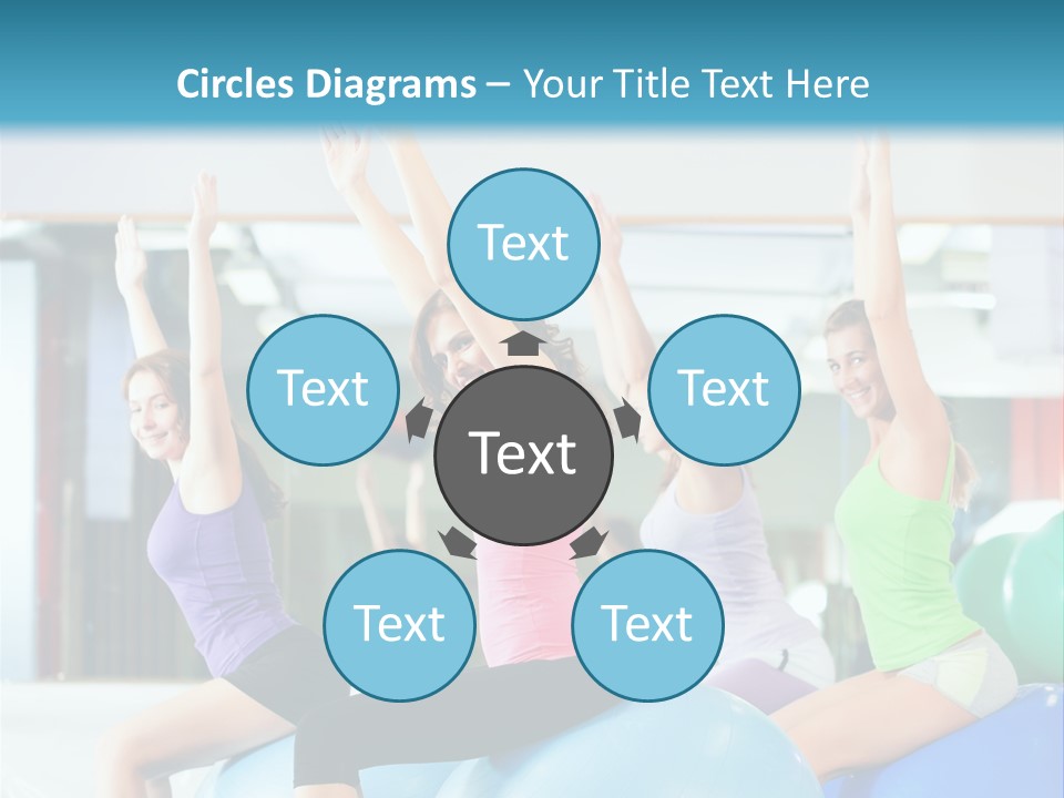 Gymnasium Rhythmic Gymnastic Happiness PowerPoint Template