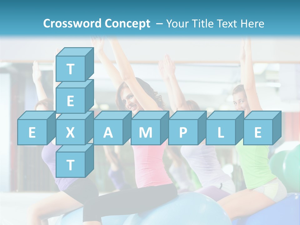 Gymnasium Rhythmic Gymnastic Happiness PowerPoint Template