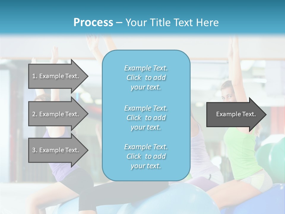 Gymnasium Rhythmic Gymnastic Happiness PowerPoint Template