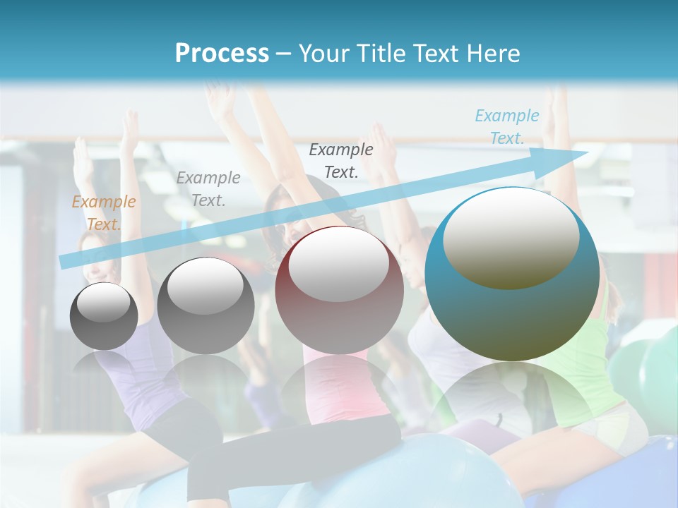 Gymnasium Rhythmic Gymnastic Happiness PowerPoint Template