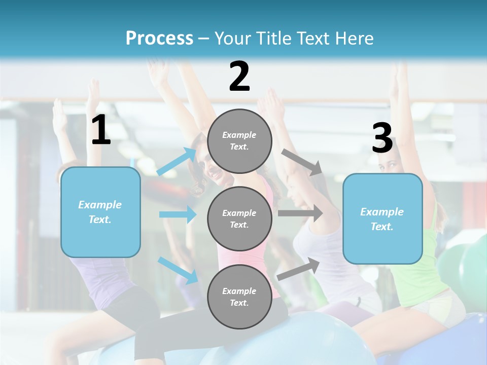 Gymnasium Rhythmic Gymnastic Happiness PowerPoint Template