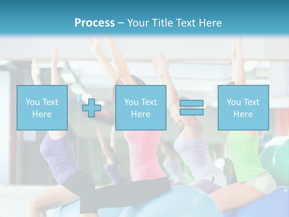 Gymnasium Rhythmic Gymnastic Happiness PowerPoint Template