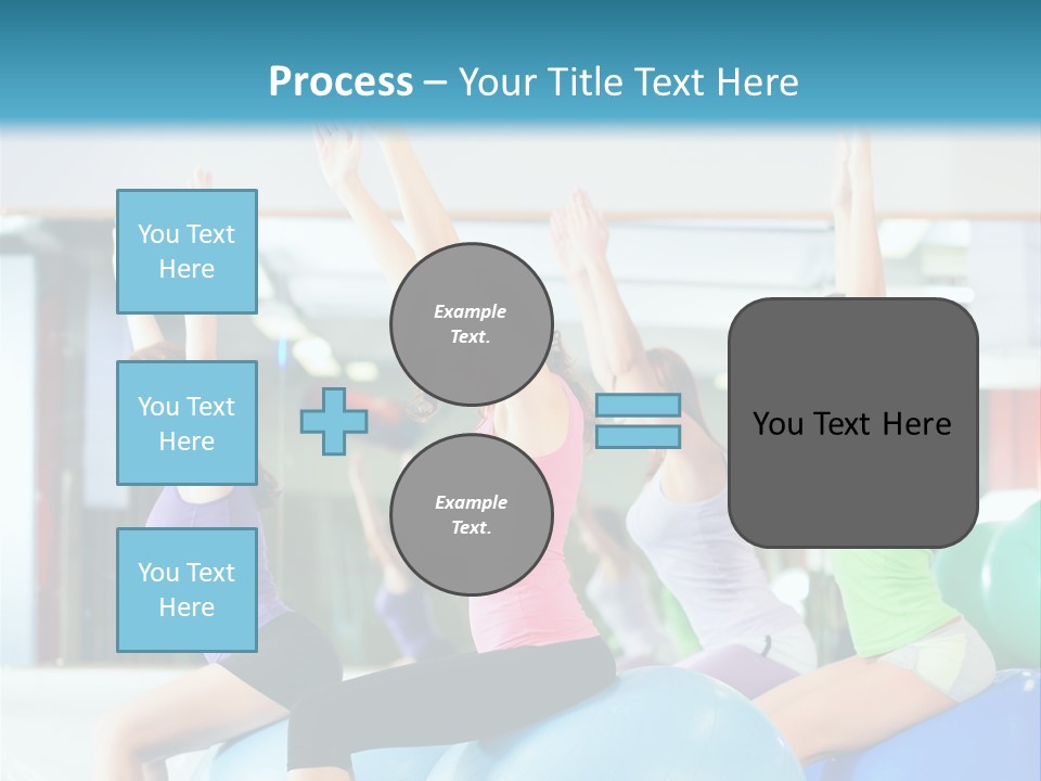 Gymnasium Rhythmic Gymnastic Happiness PowerPoint Template