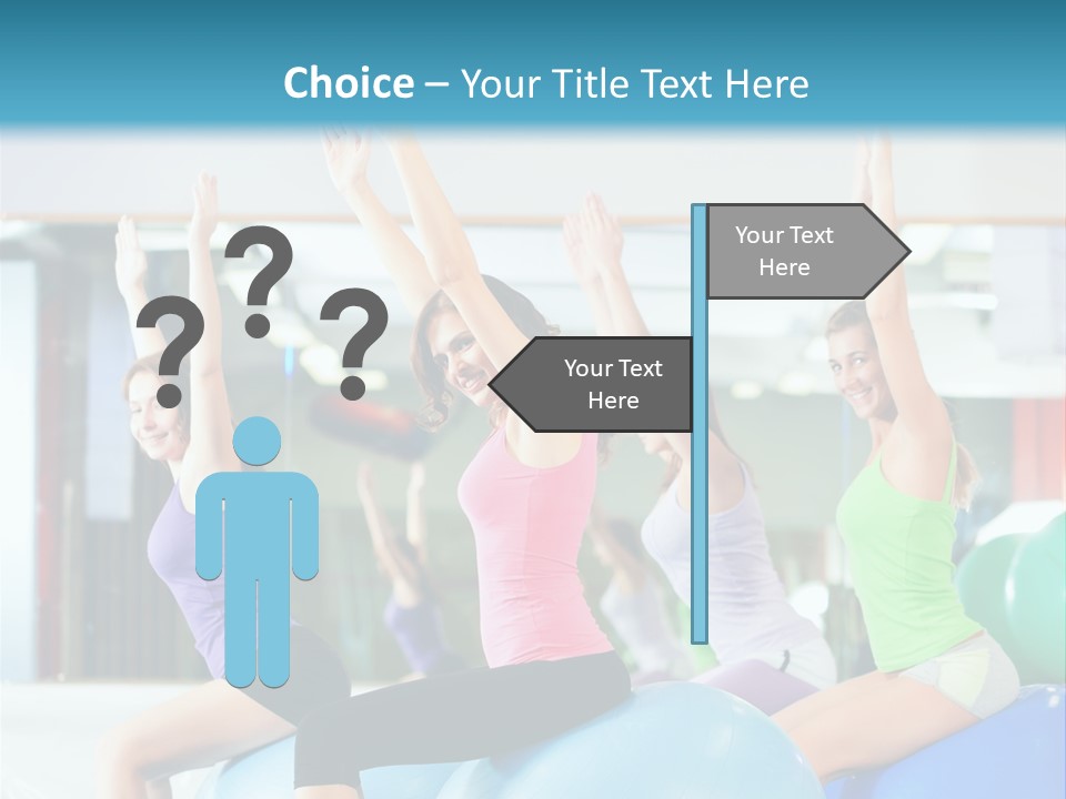 Gymnasium Rhythmic Gymnastic Happiness PowerPoint Template