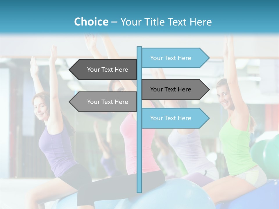 Gymnasium Rhythmic Gymnastic Happiness PowerPoint Template