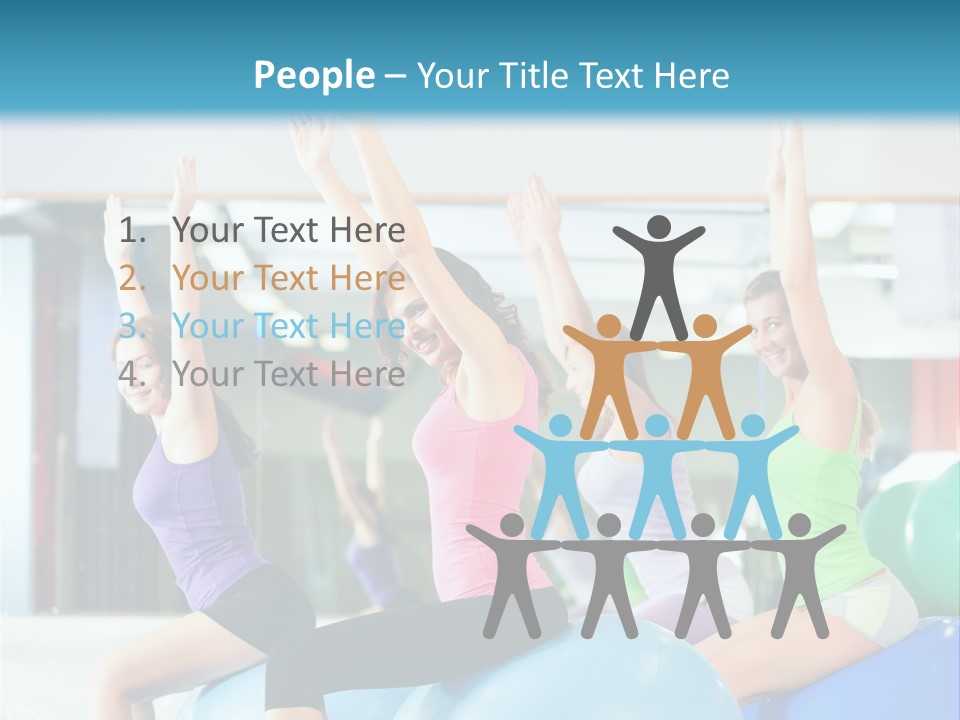 Gymnasium Rhythmic Gymnastic Happiness PowerPoint Template