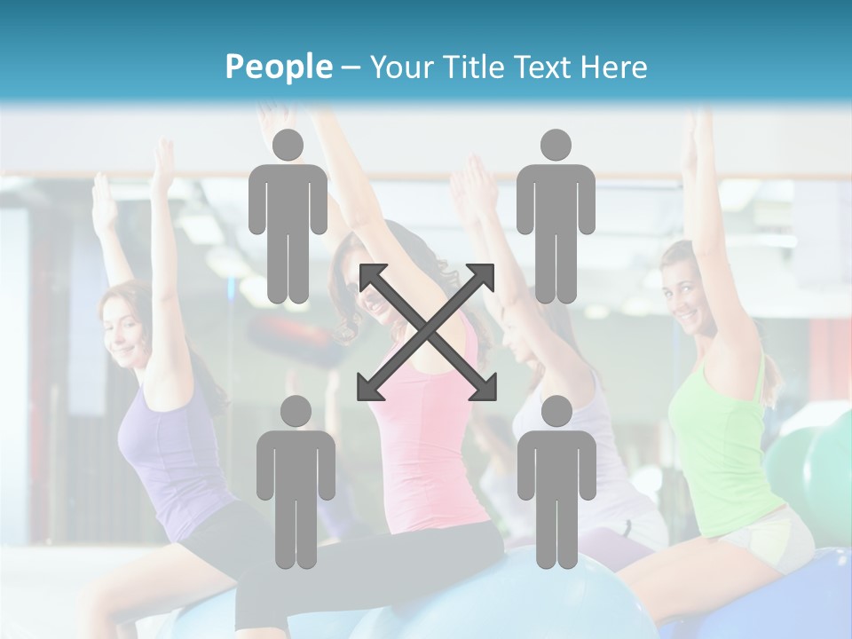 Gymnasium Rhythmic Gymnastic Happiness PowerPoint Template