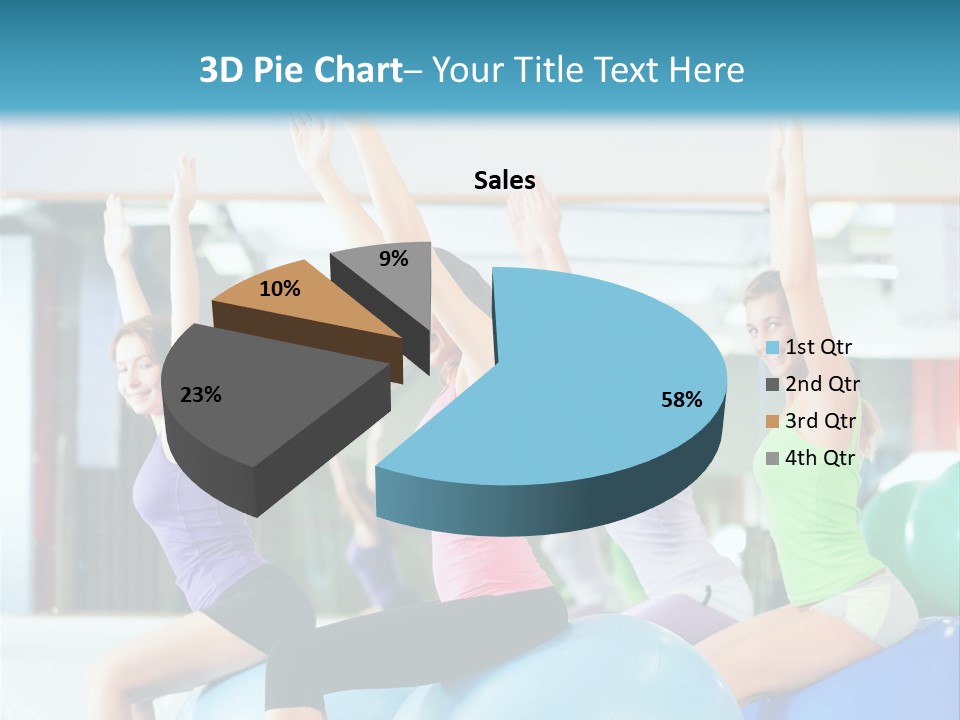 Gymnasium Rhythmic Gymnastic Happiness PowerPoint Template
