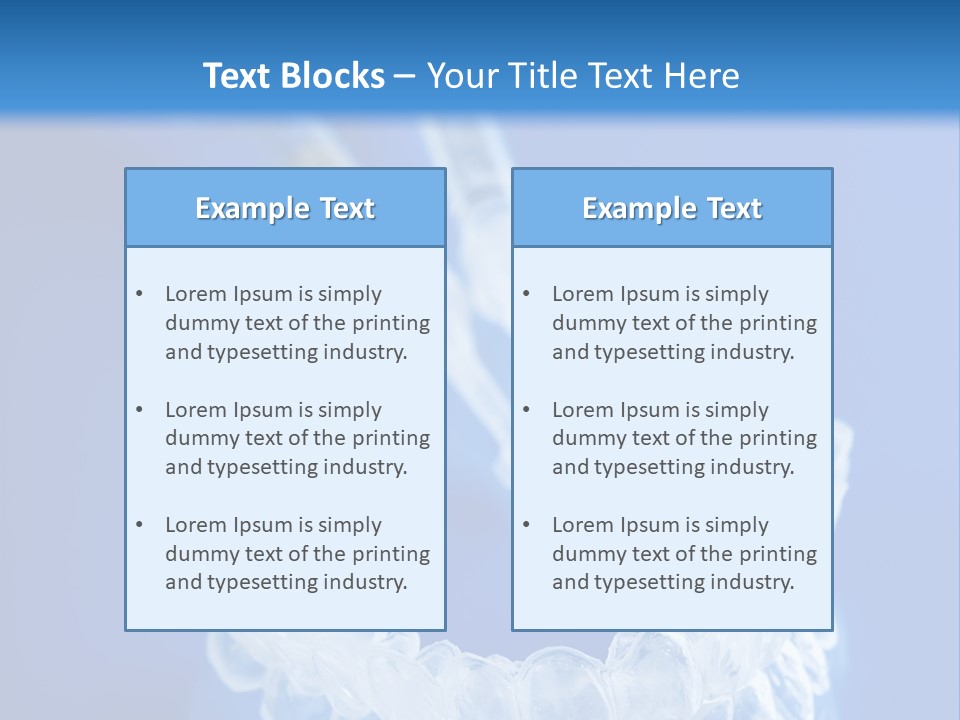 White Whitening Silicone PowerPoint Template